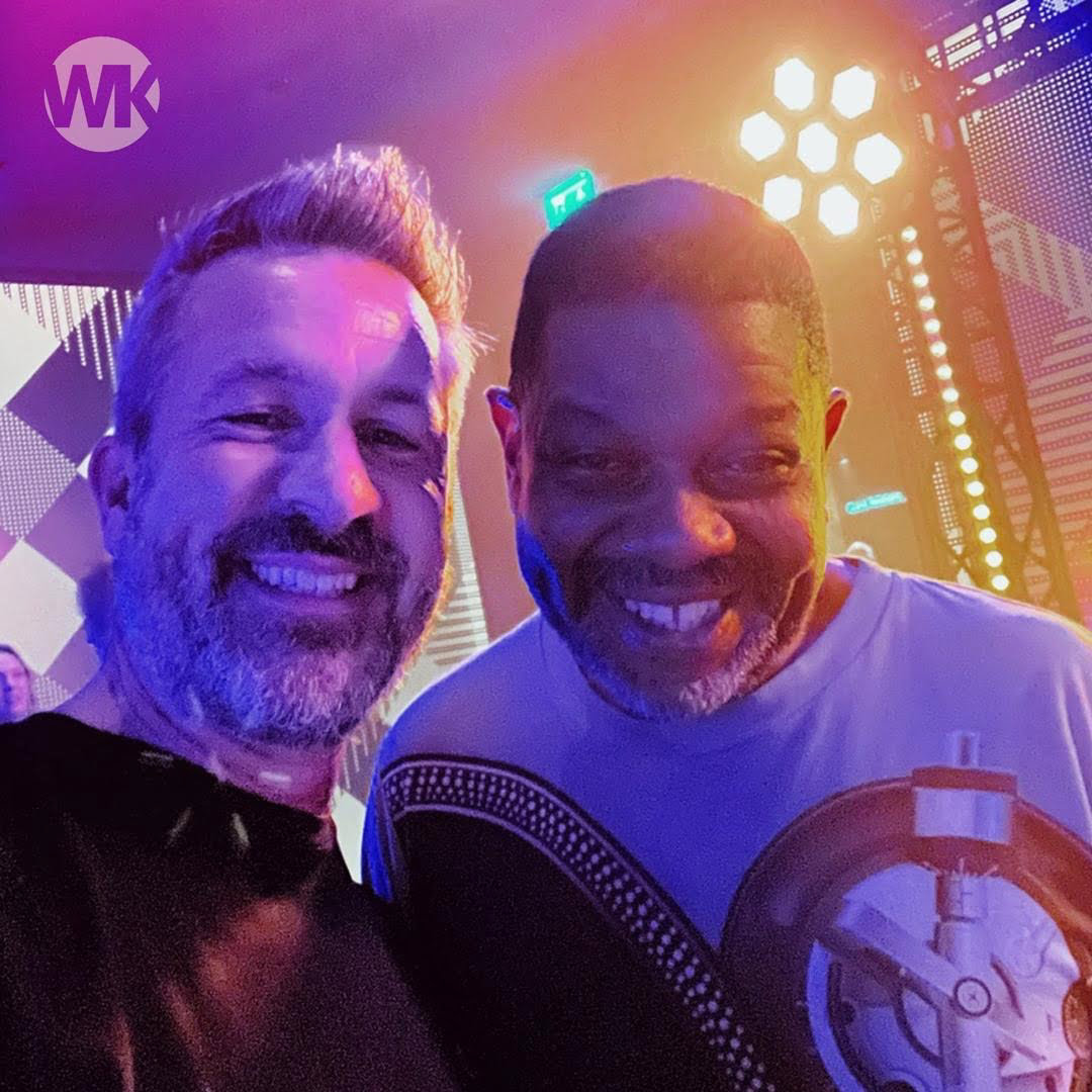 Steve Bell with DJ Romain in New York