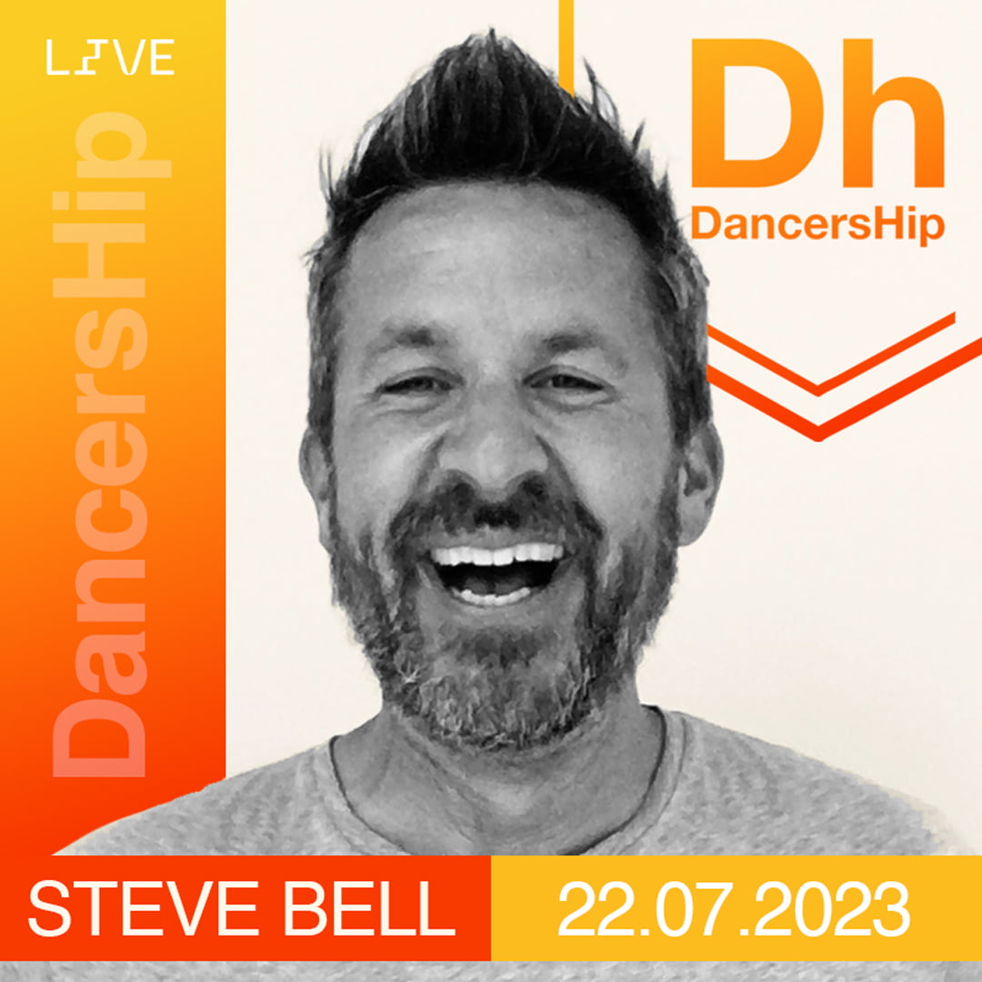 DancersHip July 2023 mix show artwork, Steve Bell 22.07.23