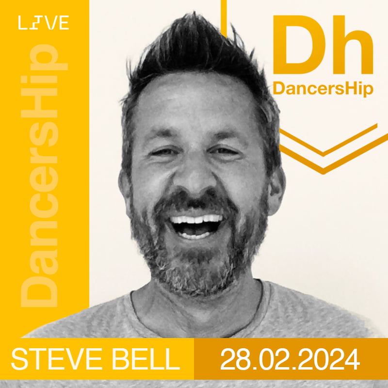 DancersHip February 2024 mix show artwork, Steve Bell 28.02.24