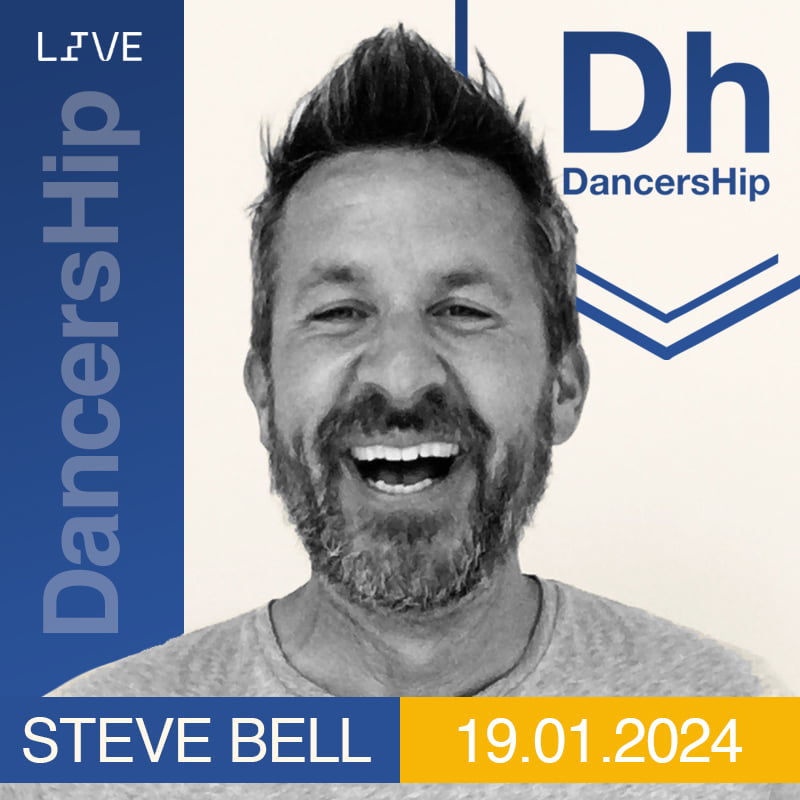 DancersHip January 2024 mix show artwork, Steve Bell 19.01.24